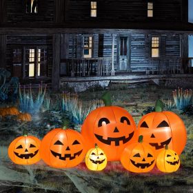 Halloween Outdoor Decorations, Blow Up Yard Decorations, Built-in LED Lights DÃ©cor for Indoor Home Party Garden Lawn Store, 5.9FT Pumpkin Ghost (Style: Classic Pumpkin)