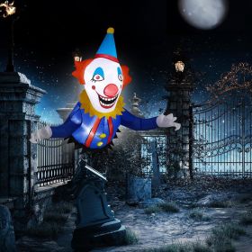 Halloween Outdoor Decorations, Blow Up Yard Decorations, Built-in LED Lights DÃ©cor for Indoor Home Party Garden Lawn Store, 5.9FT Pumpkin Ghost (Style: Window Clown)