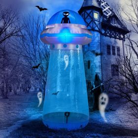 Halloween Outdoor Decorations, Blow Up Yard Decorations, Built-in LED Lights DÃ©cor for Indoor Home Party Garden Lawn Store, 5.9FT Pumpkin Ghost (Style: UFO)
