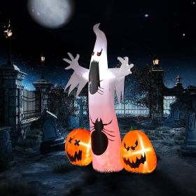 Halloween Outdoor Decorations, Blow Up Yard Decorations, Built-in LED Lights DÃ©cor for Indoor Home Party Garden Lawn Store, 5.9FT Pumpkin Ghost (Style: Pumpkin Spider Ghost)