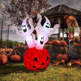 Halloween Outdoor Decorations, Blow Up Yard Decorations, Built-in LED Lights DÃ©cor for Indoor Home Party Garden Lawn Store, 5.9FT Pumpkin Ghost (Style: Pumpkin Ghost)