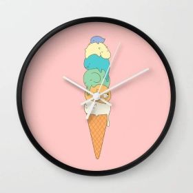 Melting Wall clock (Color: Black)