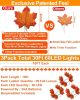Timer & 3 Pack - 30Ft Fall Garland Fall Decorations for Home 60 LED Leafed Lights Patented Realistic Maples Leafed Battery Operated Autumn Fall Decor