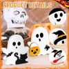 Halloween Decorations Indoor, Wooden Tiered Tray Decor Table Sign Set of 3